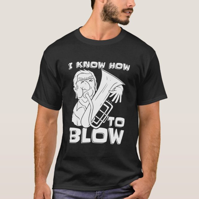 Tuba Tubist Musician Marching Band T-Shirt (Vorderseite)