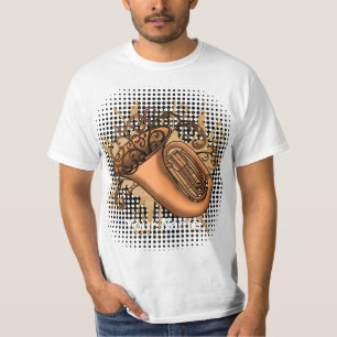 Tuba-Wirbel-T-Shirt T-Shirt