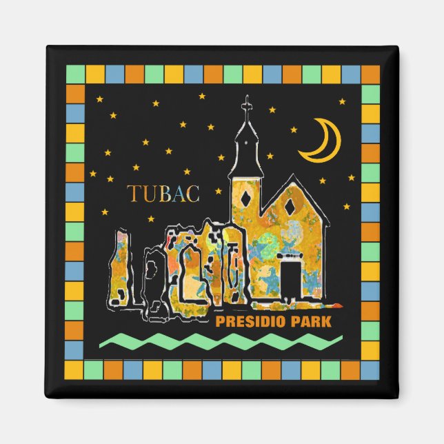 Tubac Presidio Park Mosaic Magnet (Vorne)