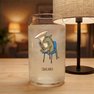Tubacabra Tuba Spieler Chupacabra Wortspiel Kunstw Dosenglas
