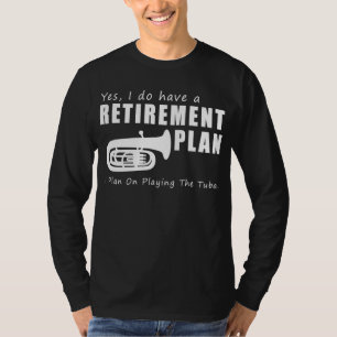 Tubalicious Pension Groove: Tuba Playing Funny T-Shirt