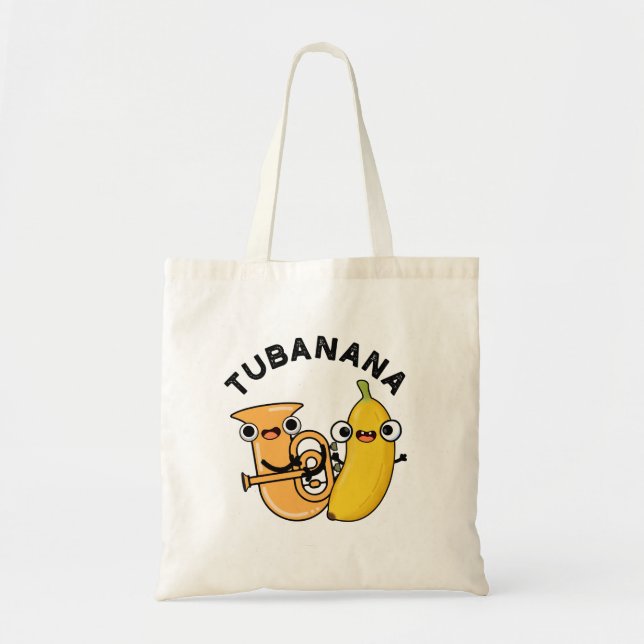 Tubanana Funny Tuba Banana Pun Tragetasche (Vorne)