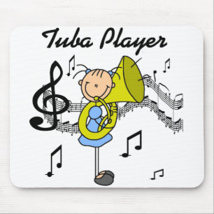Tubaspieler-Mauspad Mousepad