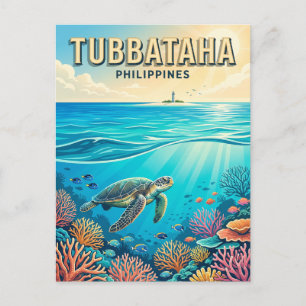 Tubbataha-Riffe Philippinen Postkarte