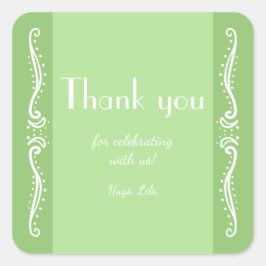 Tuberose Blätter Personalisierte Party Stickers