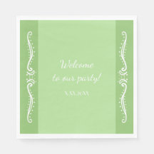 Tuberose Blätter Personalisiertes Party Papier Nap