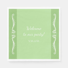 Tuberose Blätter Personalisiertes Party Papier Nap Serviette