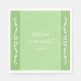 Tuberose Blätter Personalisiertes Party Papier Nap Serviette