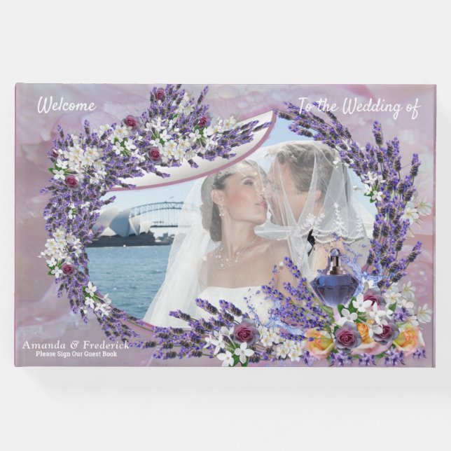 Tuberose & Lavender Blooms Gästebuch (Vorderseite)