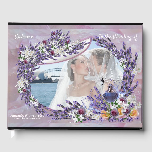 Tuberose & Lavender Blooms Gästebuch (Vorderseite)