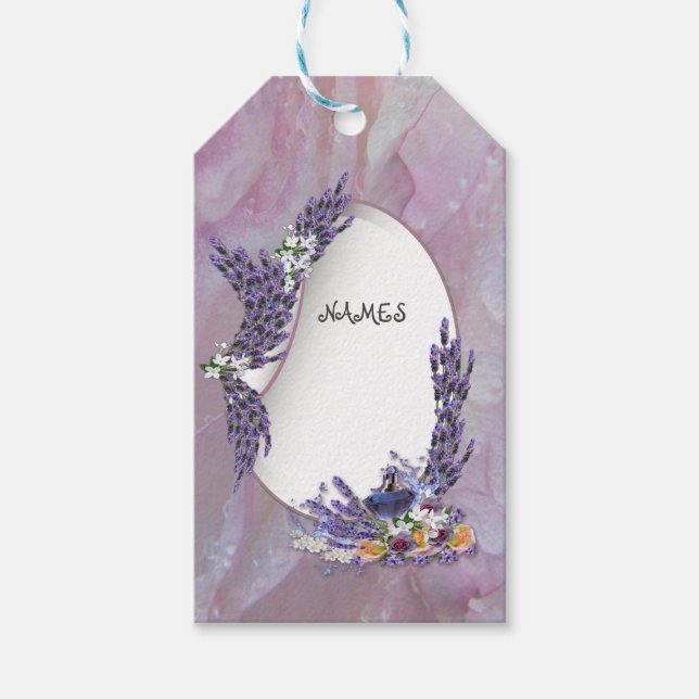 Tuberose & Lavender Blooms Geschenkanhänger (Vorderseite)