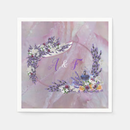 Tuberose & Lavender Blooms Serviette