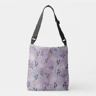Tuberose & Lavender Blooms Tragetaschen Mit Langen Trägern