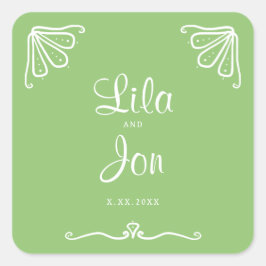 Tuberose Personalisiert Wedding Stickers