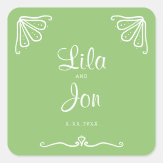 Tuberose Personalisiert Wedding Stickers