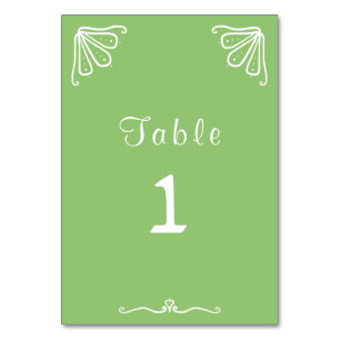 Tuberose Personalisiert Wedding Tischnummer Card