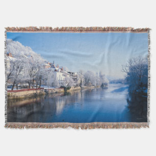 Tübingen, Deutschland nach Schneefall Decke