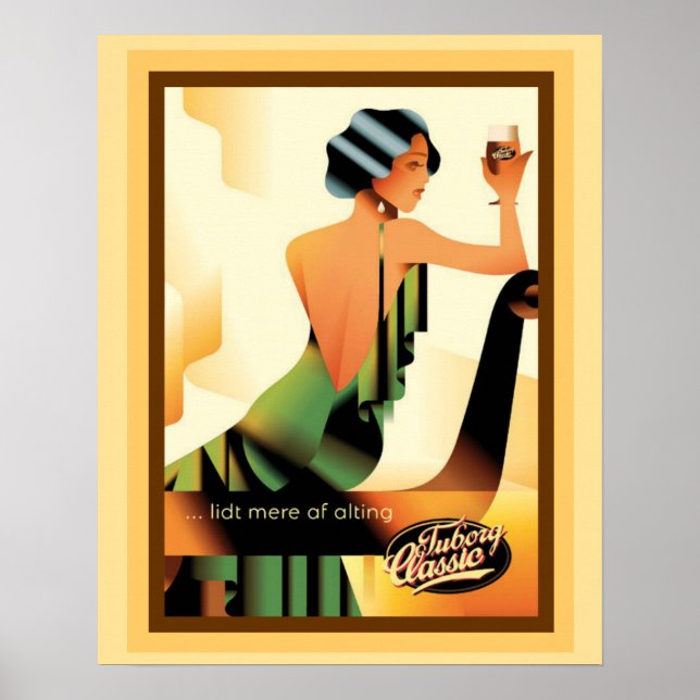 Tuborg Classic Werbeplakat 16 x 20 Poster (Vorne)