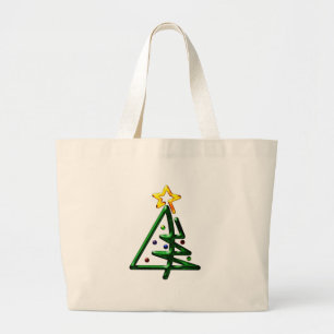 Tubular Chrome Christmas Tree Jumbo Stoffbeutel
