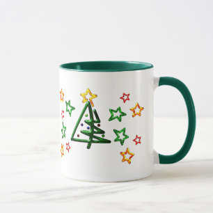 Tubular Chrome Christmas Tree Tasse