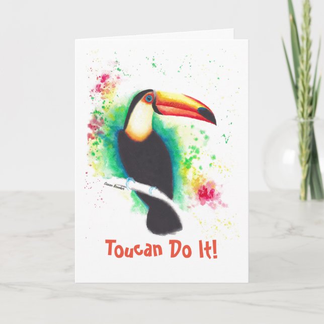Tucan Do it! Grußkarte Karte (Vorderseite)