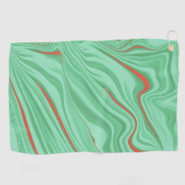 Tuch in Kurven mit hellgrün geprägten Farben