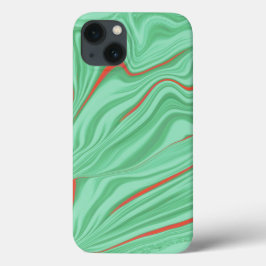 Tuch in Kurven mit hellgrün geprägten Farben Case-Mate iPhone Hülle