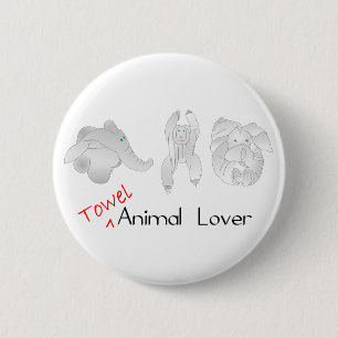 Tuch-Tier-Liebhaber Button