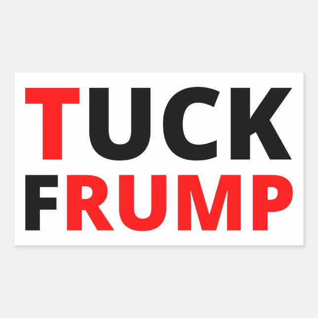 Tuck Frump Rechteckiger Aufkleber (Vorderseite)