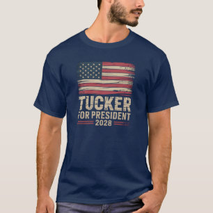 Tucker für Präsident 2028 Amerika zuerst T-Shirt