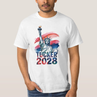 Tucker für Präsident 2028 Amerika zuerst T-Shirt