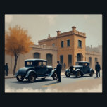 Tucker Mobile Poster<br><div class="desc">This AI design ambitions the 1920s automobile I believe it's called Tucker surrounding the Tucker what represents architecture during that time. This design could work very well in the living room space Office space maybe even in an automotive shop it's very nostalgic a throwback to the time with cars were...</div>