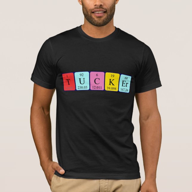 Tucker Namen-Shirt periodischer Tabelle T-Shirt (Vorderseite)