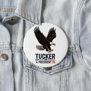 Tucker Präsident 2028 Amerika zuerst Souveränität Button