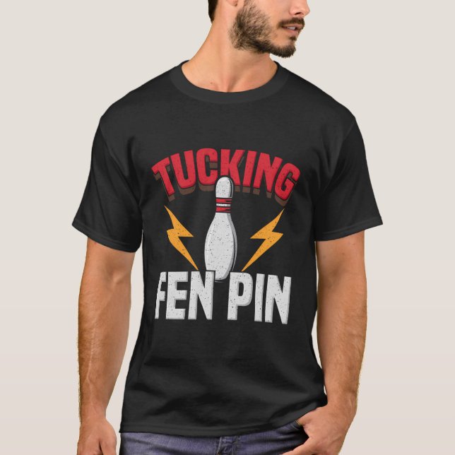 Tucking Fen Button Bowling Team T-Shirt (Vorderseite)