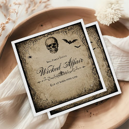 Tückische Angelegenheit Halloween-Party Vintage-Se Serviette