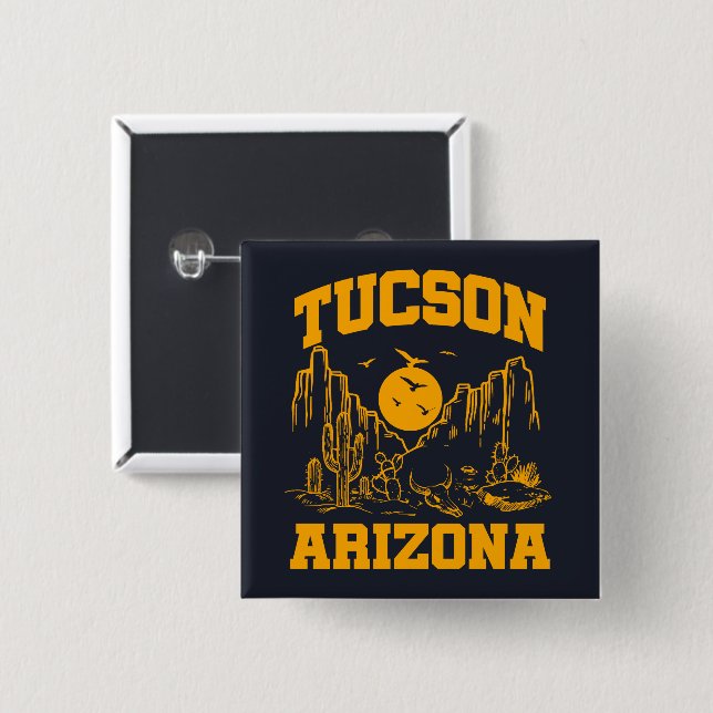 Tucson, Arizona Button (Vorne & Hinten)