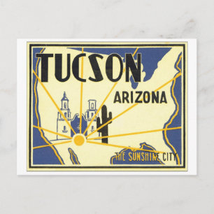 Tucson, Arizona Die Sonnenstadt Postkarte