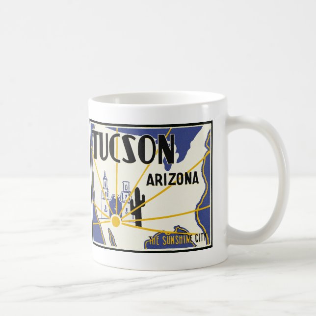 Tucson Arizona Kaffeetasse (Rechts)