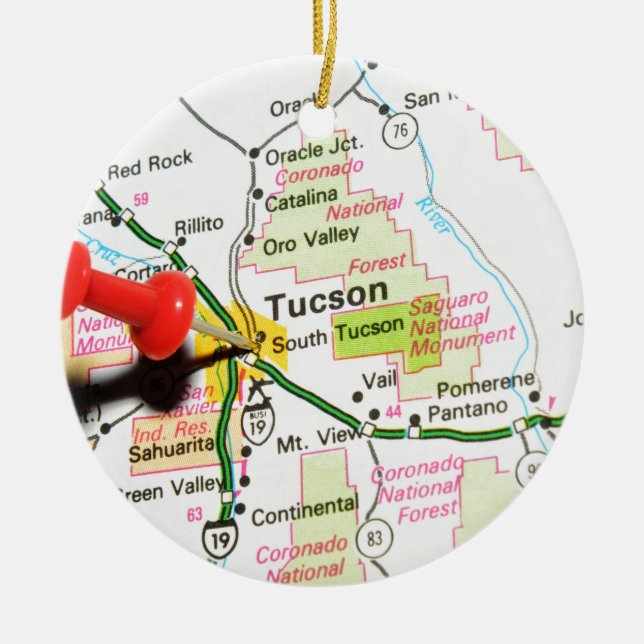 Tucson, Arizona Keramik Ornament (Vorne)