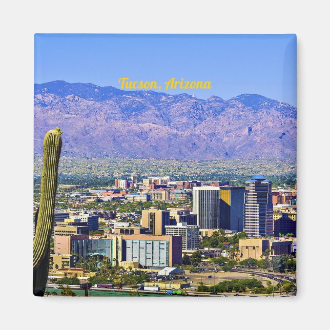 Tucson, Arizona landschaftliche Aussicht Magnet (Vorne)