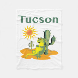 Tucson Arizona Lizard unter Saguaro Fleecedecke