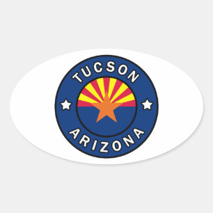 Tucson Arizona Ovaler Aufkleber