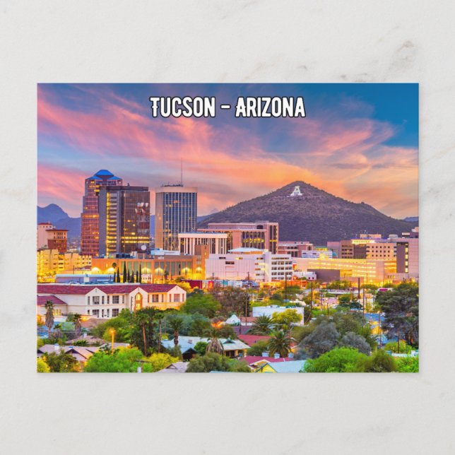 Tucson Arizona Postcard Postkarte (Vorderseite)