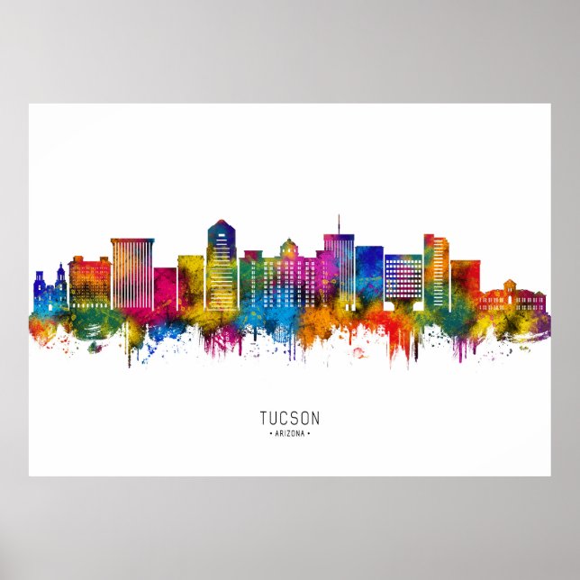 Tucson Arizona Skyline Poster (Vorne)