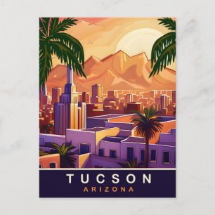 Tucson, Arizona, Skyline, Reisen Postkarte