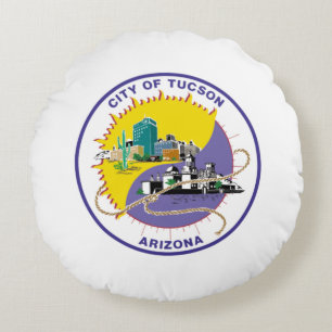 Tucson (Arizona) Stadtflagge Rundes Kissen