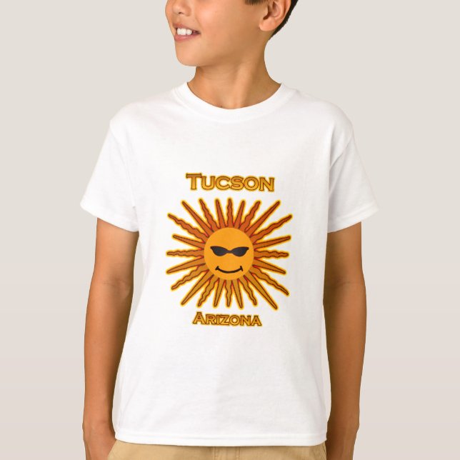 Tucson Arizona-Textlogo T-Shirt (Vorderseite)