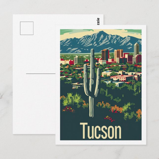 Tucson Arizona USA Famous Travel Place Postkarte (Vorne/Hinten)