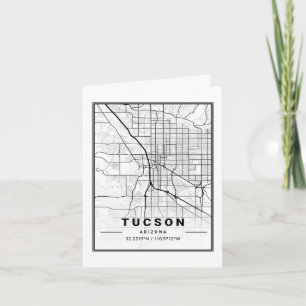 Tucson Arizona USA Travel City Carte